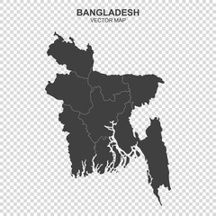 Obraz premium map of Bangladeshon on transparent background