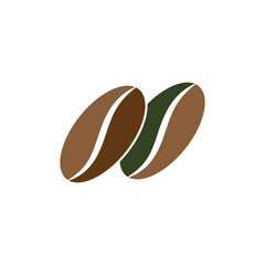 Obraz premium Logo ziaren kawy