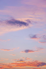 Violet ,blue, pink and yellow color sky cloud beautiful nature  texture abstract background.