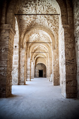 Fototapeta na wymiar Corridors of Ribat Sousse. Tunisia. North Africa.