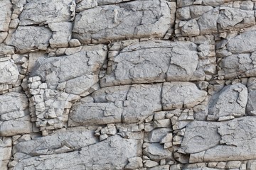 The surface of a nodular limestone