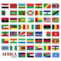 all country flags of Africa