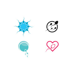 Sperm / Spermatozoa vector logo icon illustration design 