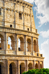 Fototapeta premium The Colosseum is the tourist center of Rome.