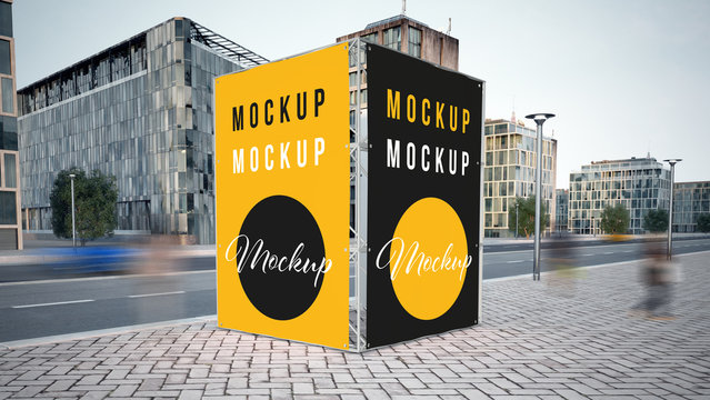 fabric mockup advertising