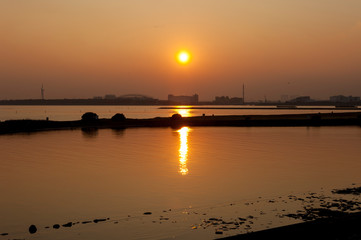 Naklejka premium 夕日