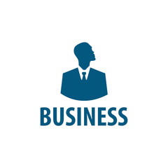 Three businessman silhouettes - vector icon