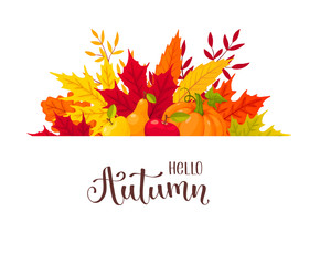 autumn leaves composition