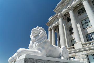 Capitol building SLC utah lion