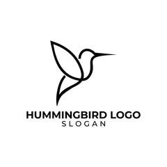 HUMMINGBIRD LINE LOGO © art_bee8