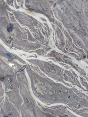 Naklejka premium abstract and colorful textures of various sand