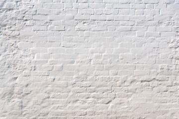 Ziegelwand, Weiß, Textur