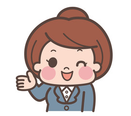 女性　スーツ　案内