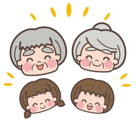 祖父母　孫　家族