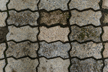 Texture, brick, old paving tiles.