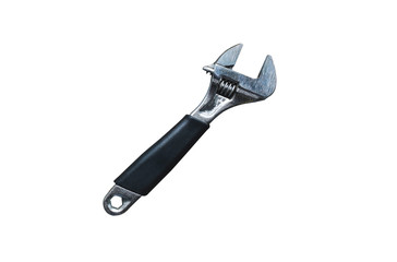 Wrench screw isolated on white background. Working tools.