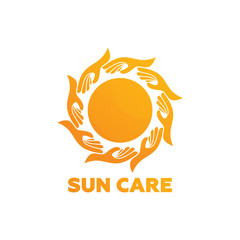 Sun Care Logo Template Design Vector, Emblem, Design Concept, Creative Symbol, Icon