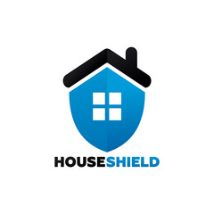 House Shield Logo Template Design Vector, Emblem, Design Concept, Creative Symbol, Icon
