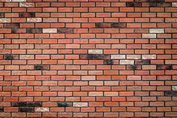 vintage red brick wall texture background