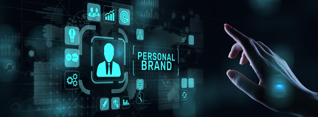 Fototapeta Personal branding brand development business education concept. obraz