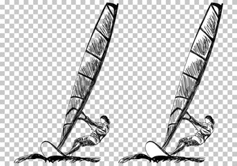 Windsurfing sketch