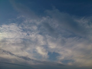 blue sky with clouds