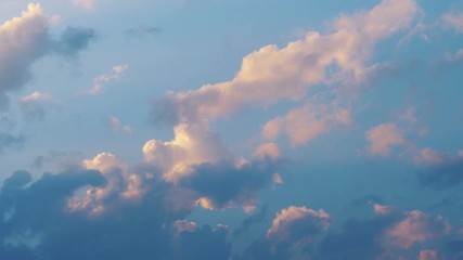 Time lapse video of changing cloudscape in 4K