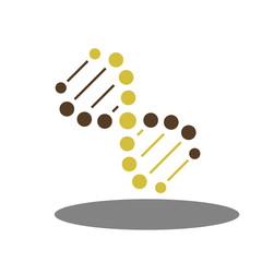 DNA Helix Logo Template. Genetics Vector Design. Biological Illustration