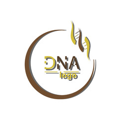 DNA Helix Logo Template. Genetics Vector Design. Biological Illustration