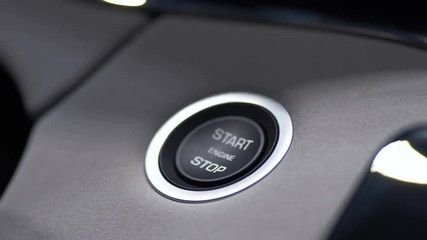 Starting car engine in 4k slow motion 60fps