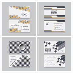 Vector modern creative and clean business card template. Flat design