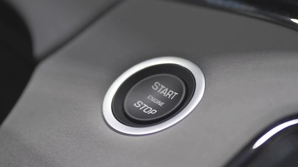 Starting car engine in 4k slow motion 60fps