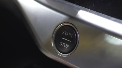 Starting car engine in 4k slow motion 60fps