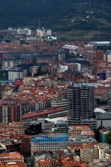 Fototapeta na wymiar View of Bilbao from the hill
