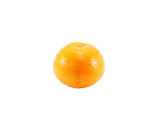 Ripe orange isolated on white background. 