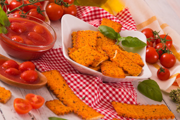 Tomato crackers. 