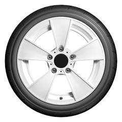 Obraz premium Slick wheels 3D render