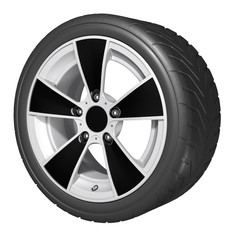 Slick wheels 3D render