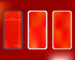 Mesh, red colored phone backgrounds kit.