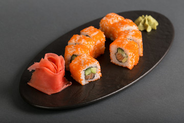 sushi set on the table