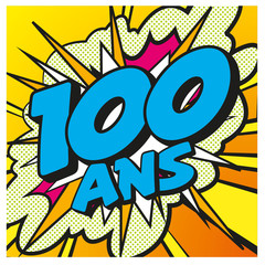 carte anniversaire pop art 100 ans 6