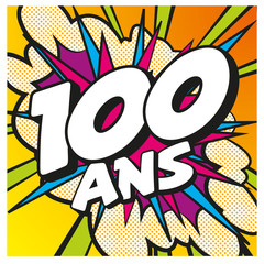 carte anniversaire pop art 100 ans 55