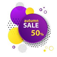 Modern geometric sale banner