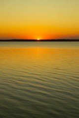 Sunset on the lake Gorkoe-Pereshechnoe, Altay region, Siberia, Russia