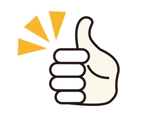 指　グッド　グッドボタン　手　アイコン　ハンドサイン