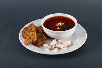 delicious food in restaurant