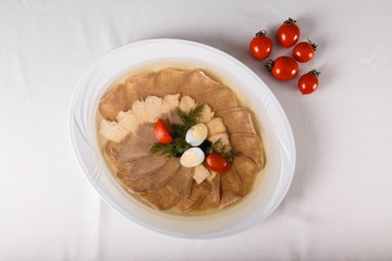 delicious food in restaurant