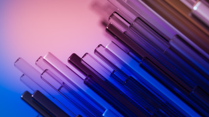 Technology geometry abstraction background. 3d illustration, 3d rendering.