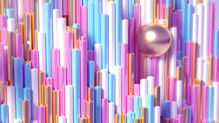 Obraz premium Technology geometry abstraction background. 3d illustration, 3d rendering.