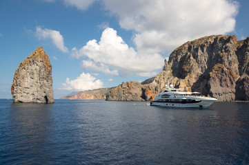 Aaeolian island day trip by boat.